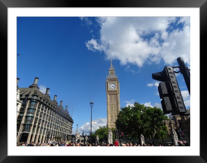 Big Ben Framed Mounted Print by John Bridge