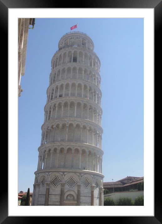 The Leaning Tower of Pisa Framed Mounted Print by John Bridge