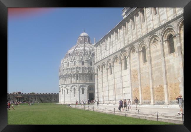 Historical Pisa  Framed Print by John Bridge