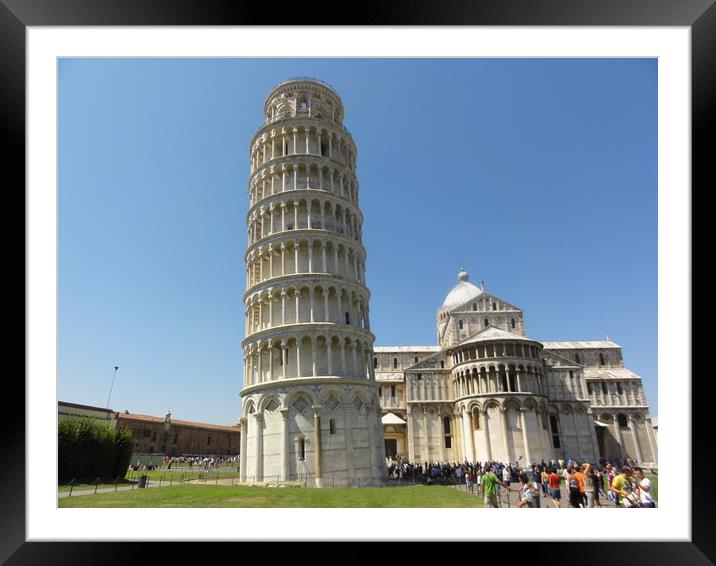 Leaning Tower of Pisa Framed Mounted Print by John Bridge