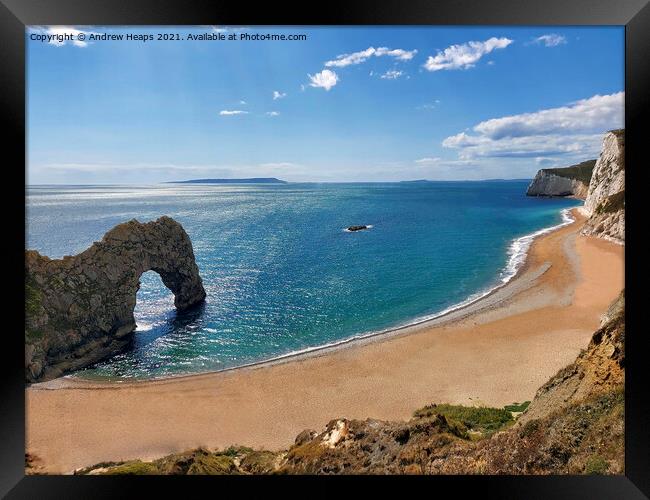 Majestic Durdle Door  Framed Print by Andrew Heaps