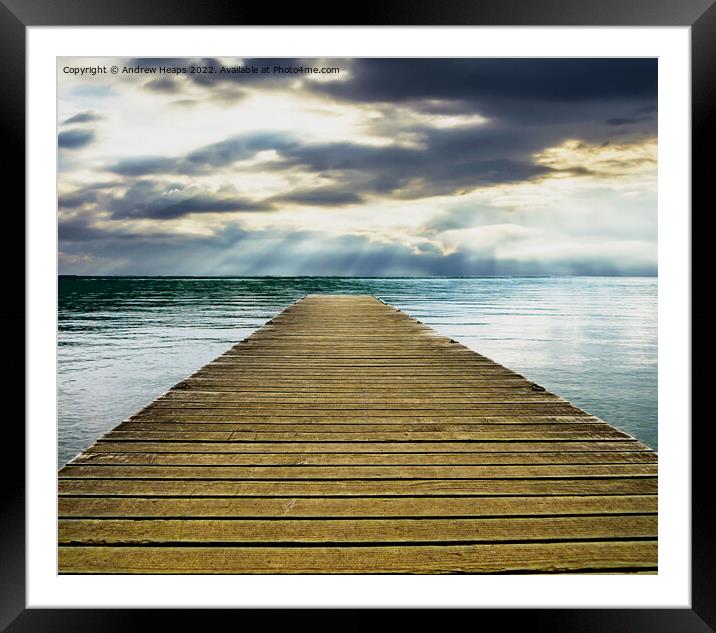 Serenity on Lake Windamere Framed Mounted Print by Andrew Heaps