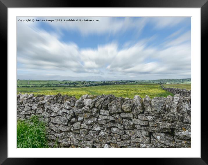 Lathkil Dale summer scene Framed Mounted Print by Andrew Heaps