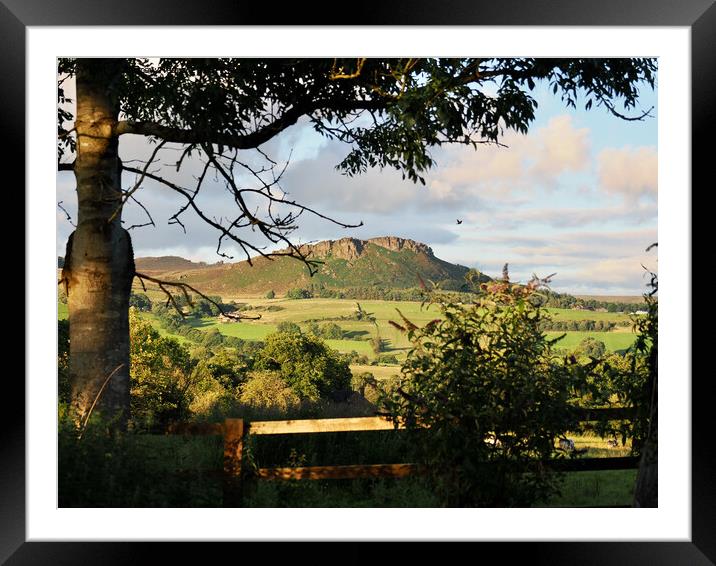 The Roaches in Staffordshire Moorlands. Framed Mounted Print by Andrew Heaps