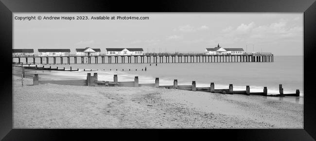 Southwold pier  Framed Print by Andrew Heaps