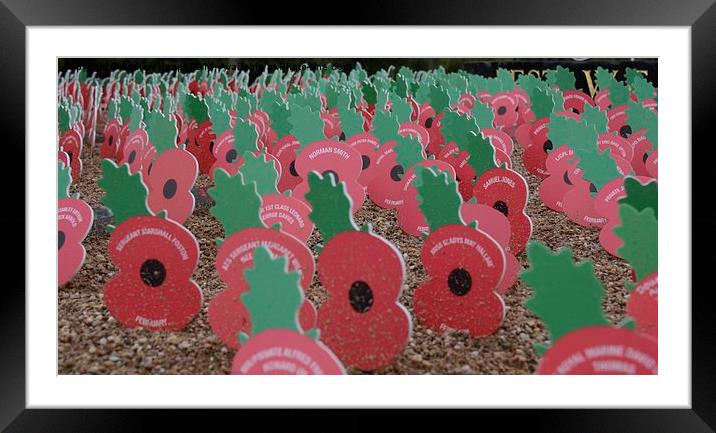  British Legion Memorial Framed Mounted Print by Andrew Heaps