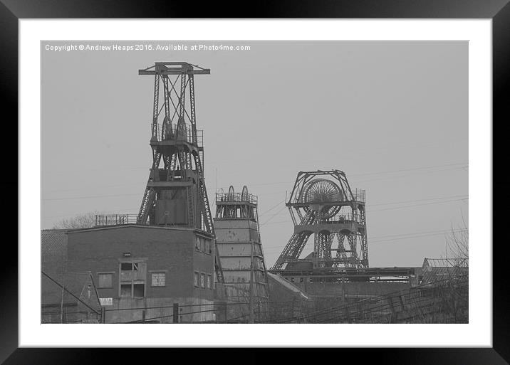  Whitfield Colliery Buildings Relics of Industrial Framed Mounted Print by Andrew Heaps
