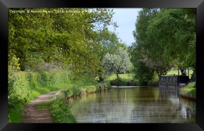 Staffordshire Waterways Framed Print by Andrew Heaps