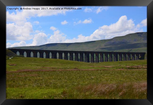 Majestic Ribblehead Viaduct Framed Print by Andrew Heaps