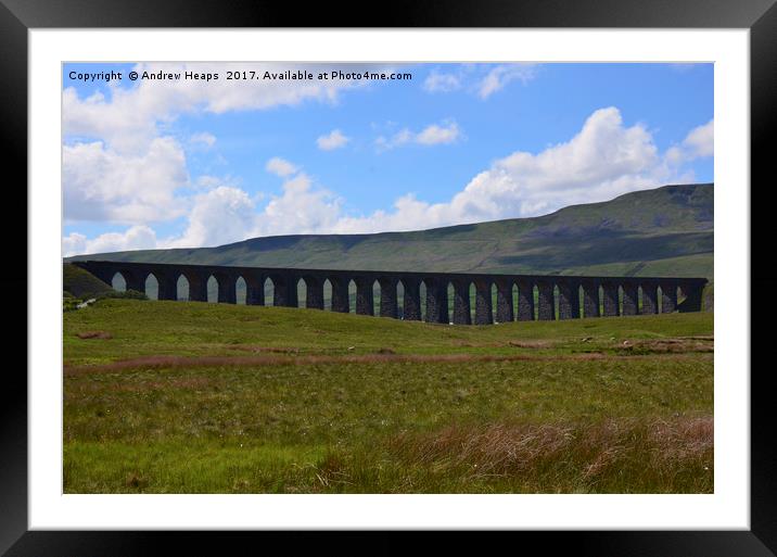Majestic Ribblehead Viaduct Framed Mounted Print by Andrew Heaps