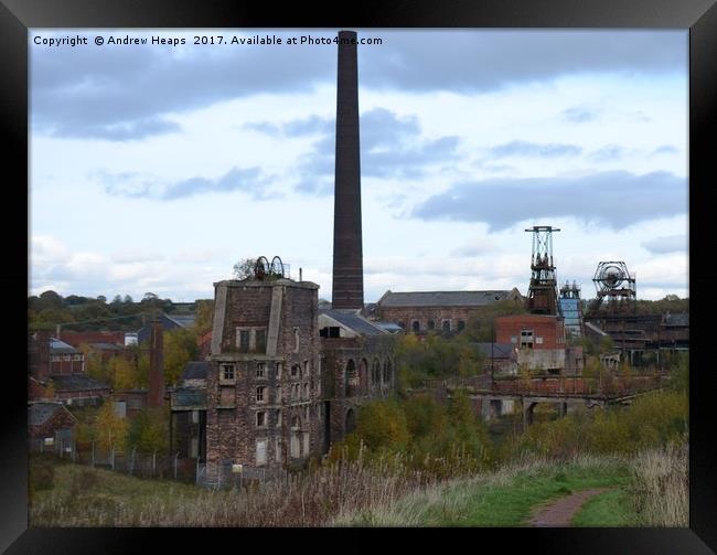 Chatterley Whitfield Colliery Framed Print by Andrew Heaps