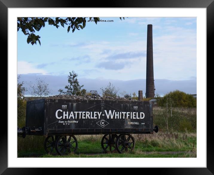 Journey Through Time Chatterley Witfield coal truc Framed Mounted Print by Andrew Heaps