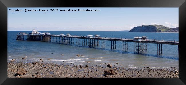 Llandudno pier in Wales Framed Print by Andrew Heaps