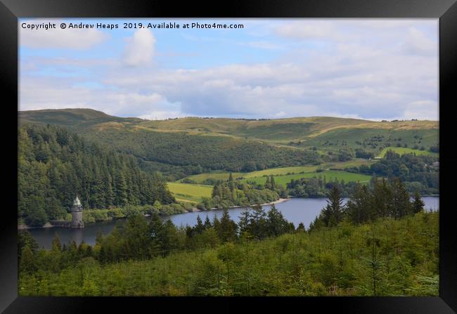 Lake Vyrnwy in Powys Wales Framed Print by Andrew Heaps