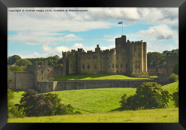 Alnwick Castle in Northumberland Framed Print by Andrew Heaps