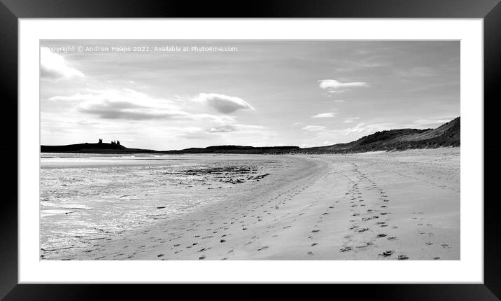 Coastal Northumberland scene Framed Mounted Print by Andrew Heaps