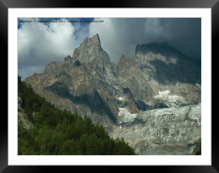 Matterhorn mountain in summers day. Framed Mounted Print by Andrew Heaps