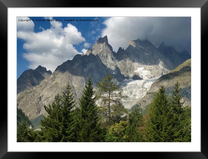 Matterhorn mountain and glacier Framed Mounted Print by Andrew Heaps