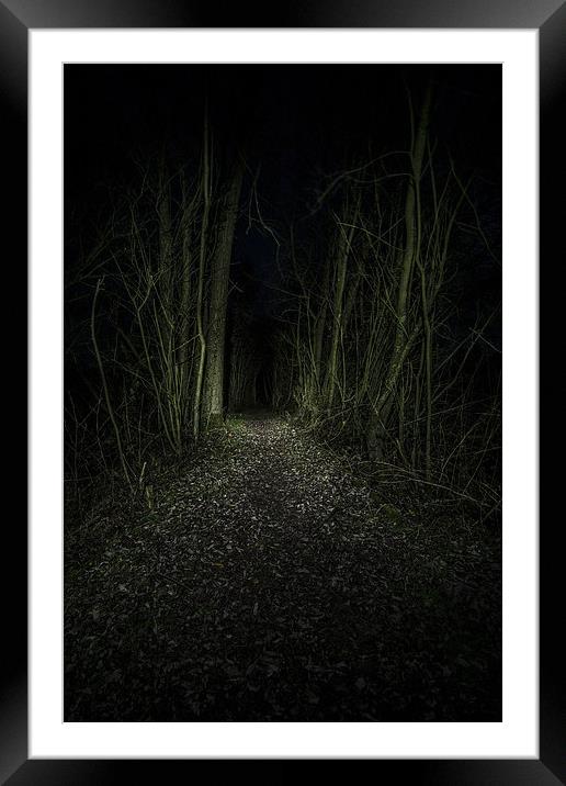  I Walk The Dark Path Framed Mounted Print by Simon Gray
