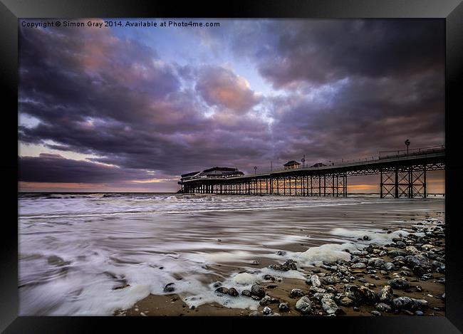  When the Sky becomes a Living Beast Framed Print by Simon Gray
