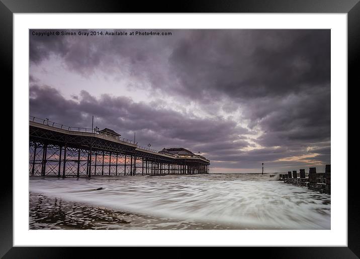  The Sea Rushes In Framed Mounted Print by Simon Gray