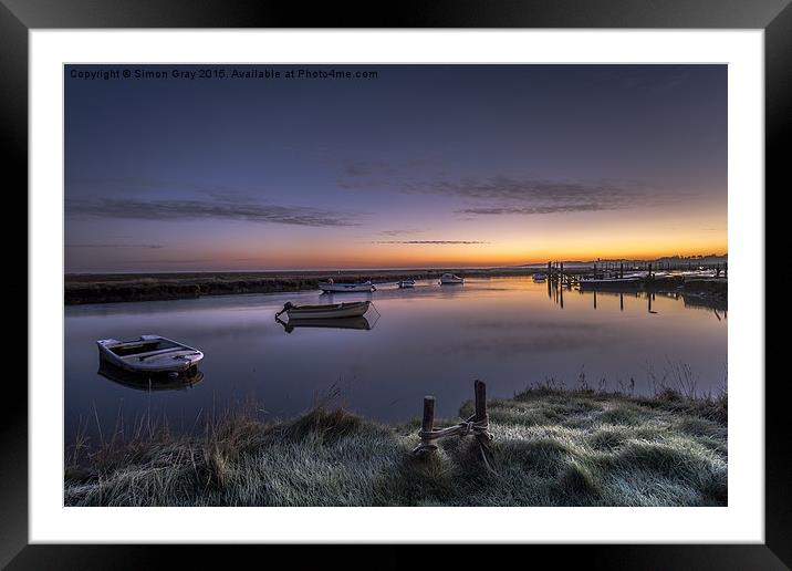  Dawn Colours  Framed Mounted Print by Simon Gray