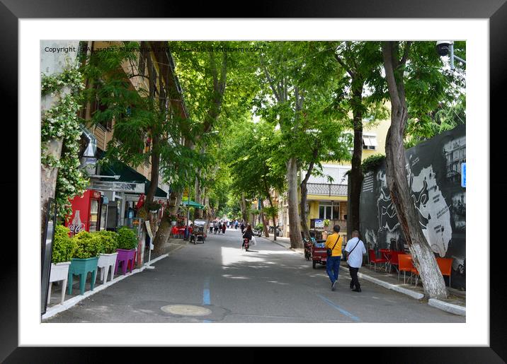 Outdoor street Framed Mounted Print by Ali asghar Mazinanian