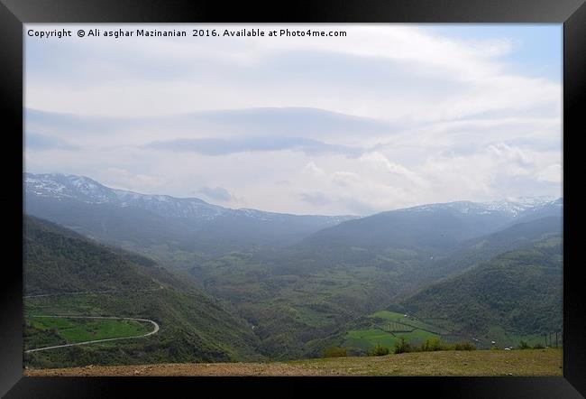 Under the cloudy sky 3, Framed Print by Ali asghar Mazinanian