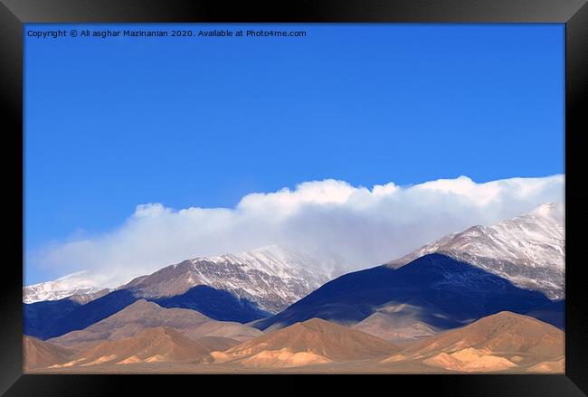 Outdoor mountain Framed Print by Ali asghar Mazinanian