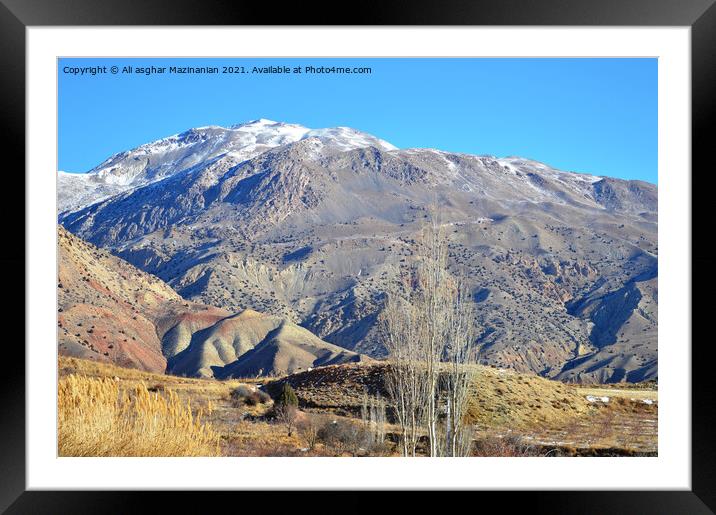 Outdoor mountain Framed Mounted Print by Ali asghar Mazinanian