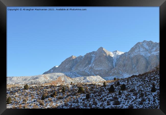 Outdoor mountain Framed Print by Ali asghar Mazinanian