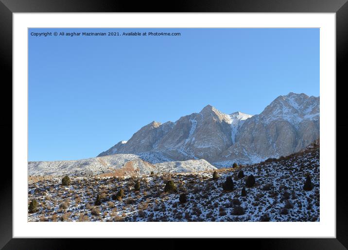 Outdoor mountain Framed Mounted Print by Ali asghar Mazinanian