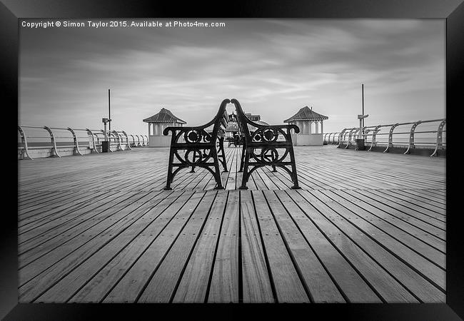  Back to Back at Cromer Pier Framed Print by Simon Taylor