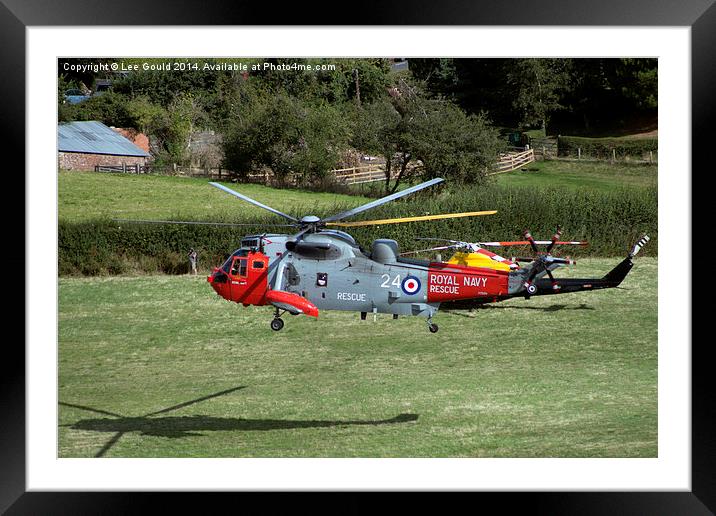  Royal Navy Search & Rescue 771Sqn Framed Mounted Print by Lee Gould