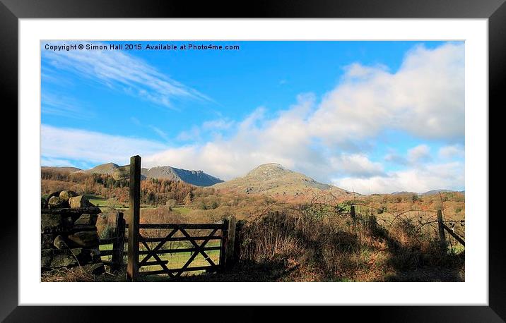  Coniston Old Man Framed Mounted Print by Simon Hall