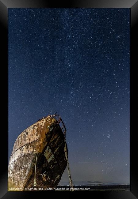 Stars above the 'Vita Nova' Framed Print by Simon Hall