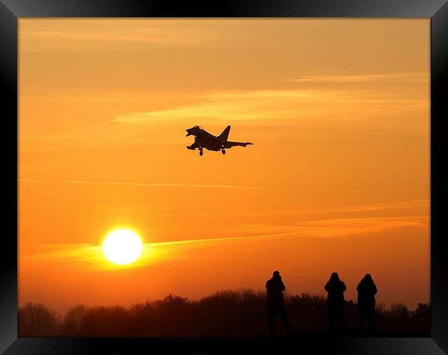  Sunset at RAF Coningsby Framed Print by Philip Catleugh