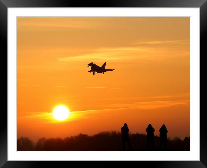  Sunset at RAF Coningsby Framed Mounted Print by Philip Catleugh