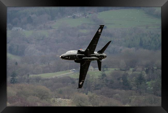 RAF Hawk T2 Training in the Mach Loop, Wales Framed Print by Philip Catleugh