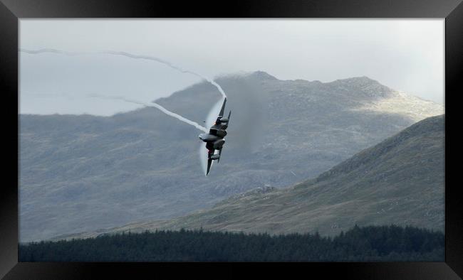 F15c Eagle low level in Wales    Framed Print by Philip Catleugh