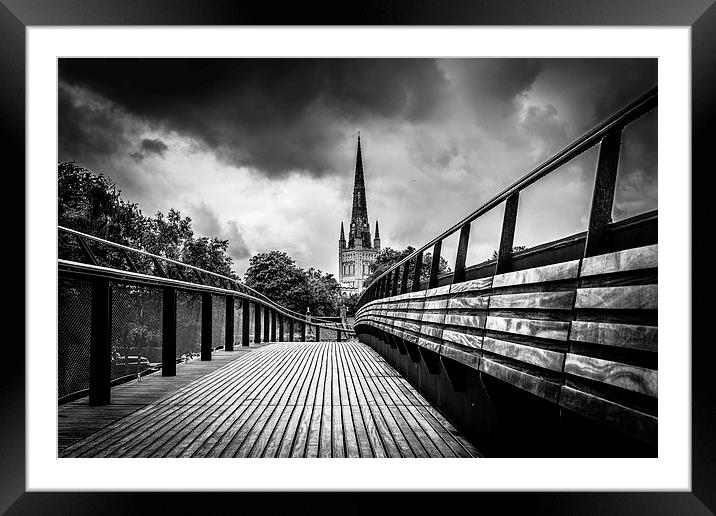  Norwich Cathedral Framed Mounted Print by Paul Sharp
