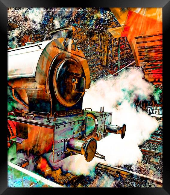 Steam Engine 3698 ‘Repulse’ Lakeside & Haverthwait Framed Print by Mike Marsden