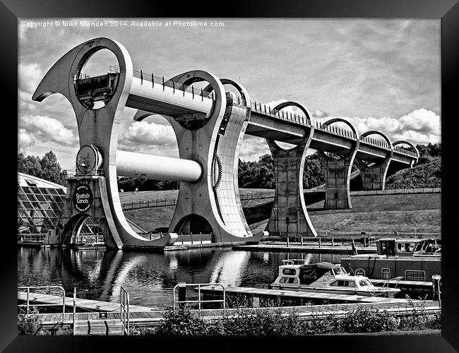 The Falkirk Wheel  Framed Print by Mike Marsden