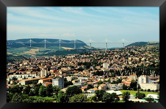 A View Across Millau Framed Print by Mike Marsden