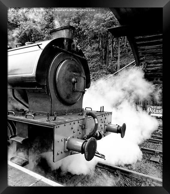Steam Engine 3698 ‘Repulse’ Lakeside & Haverthwait Framed Print by Mike Marsden