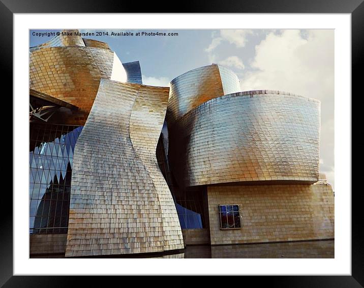 Guggenheim Museum Bilbao Framed Mounted Print by Mike Marsden