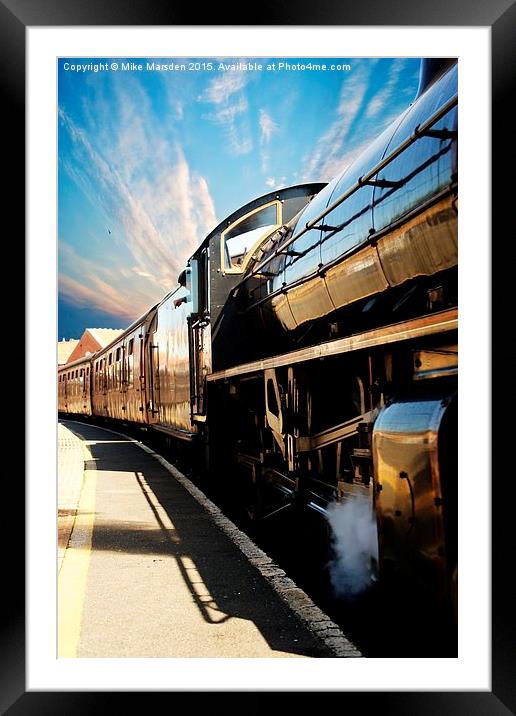 Days of Steam  Framed Mounted Print by Mike Marsden