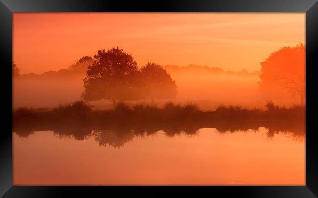  Sunrise scene Framed Print by Inguna Plume