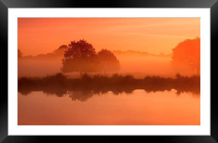  Sunrise scene Framed Mounted Print by Inguna Plume