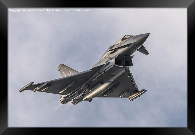  RAF Eurofighter Typhoon Framed Print by Lee Wilson